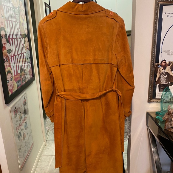 Vintage 1970’s Members Only Orange Suede Coat - Picture 9 of 15